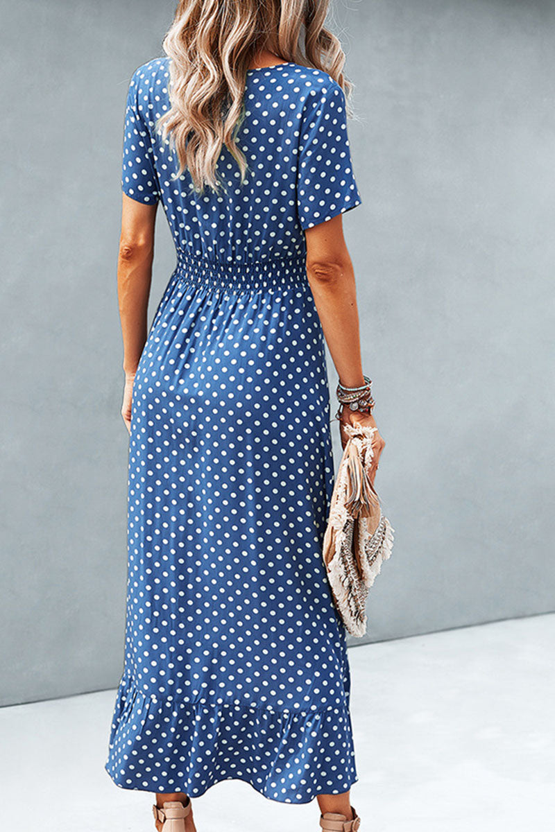 Julia | Women's Polka Dot Summer Dress | Maxi