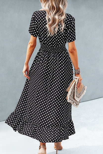 Julia | Women's Polka Dot Summer Dress | Maxi