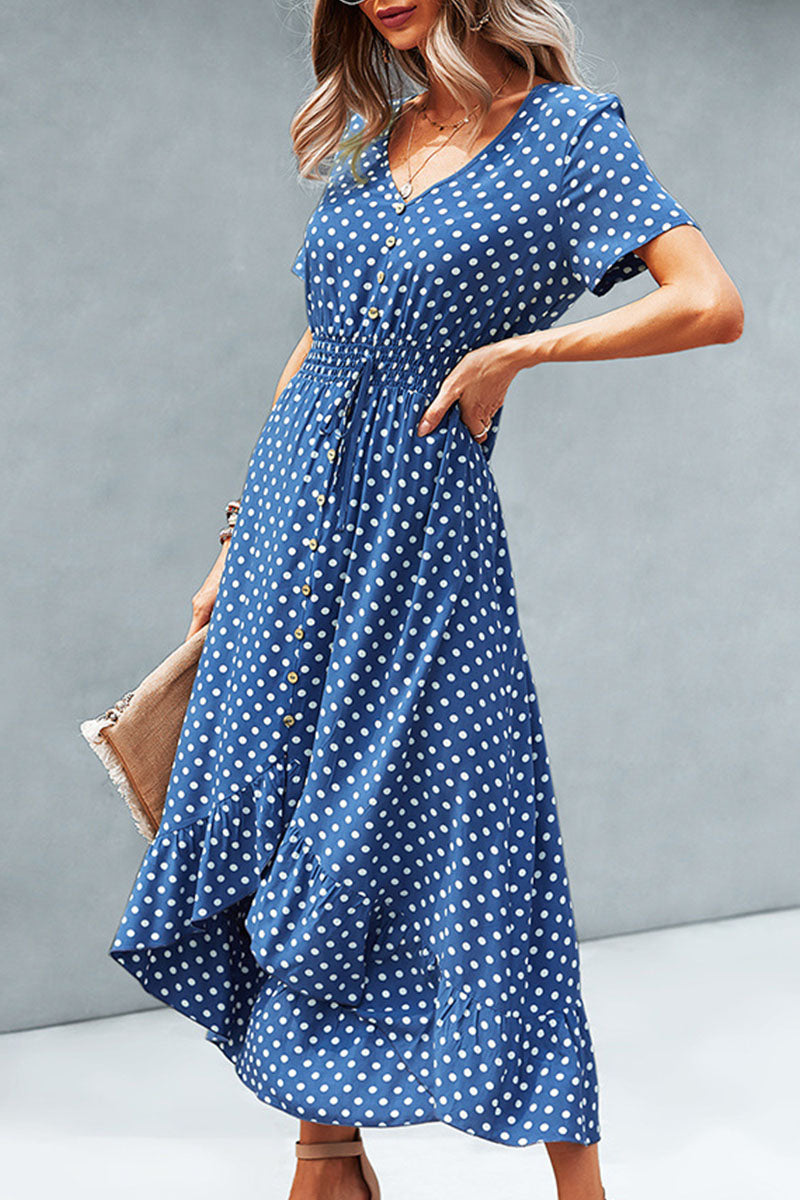 Julia | Women's Polka Dot Summer Dress | Maxi