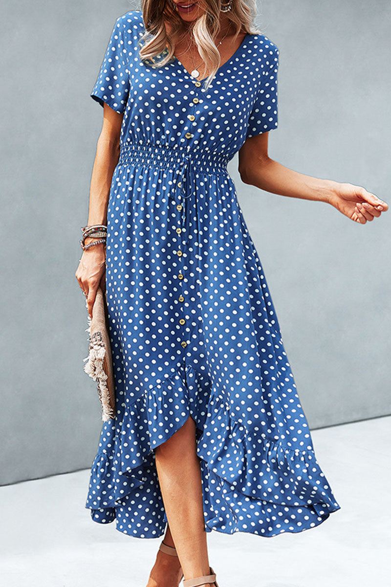 Julia | Women's Polka Dot Summer Dress | Maxi