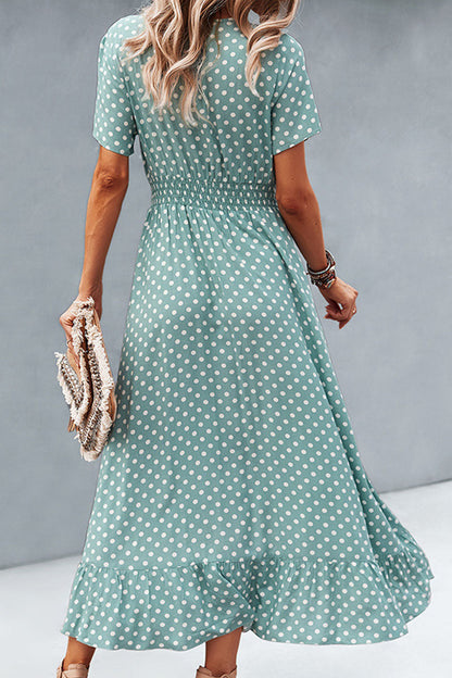 Julia| Women's Polka Dot Summer Dress | Maxi