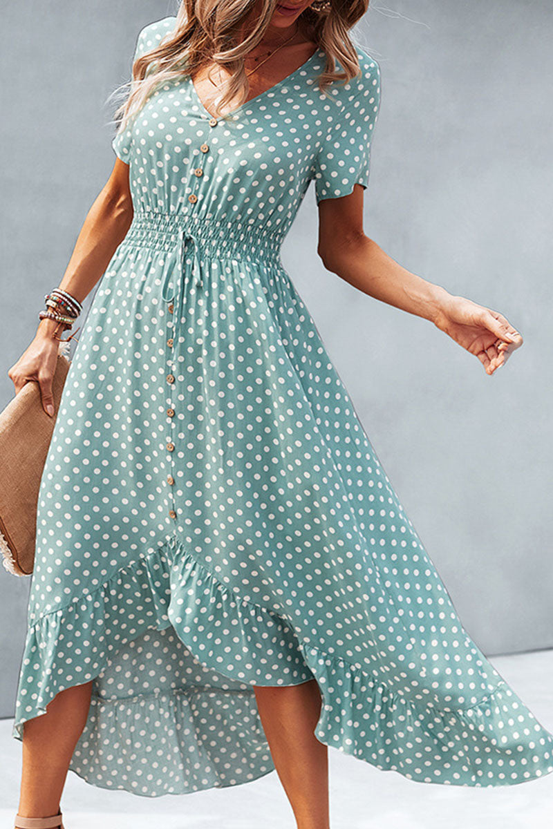 Julia | Women's Polka Dot Summer Dress | Maxi