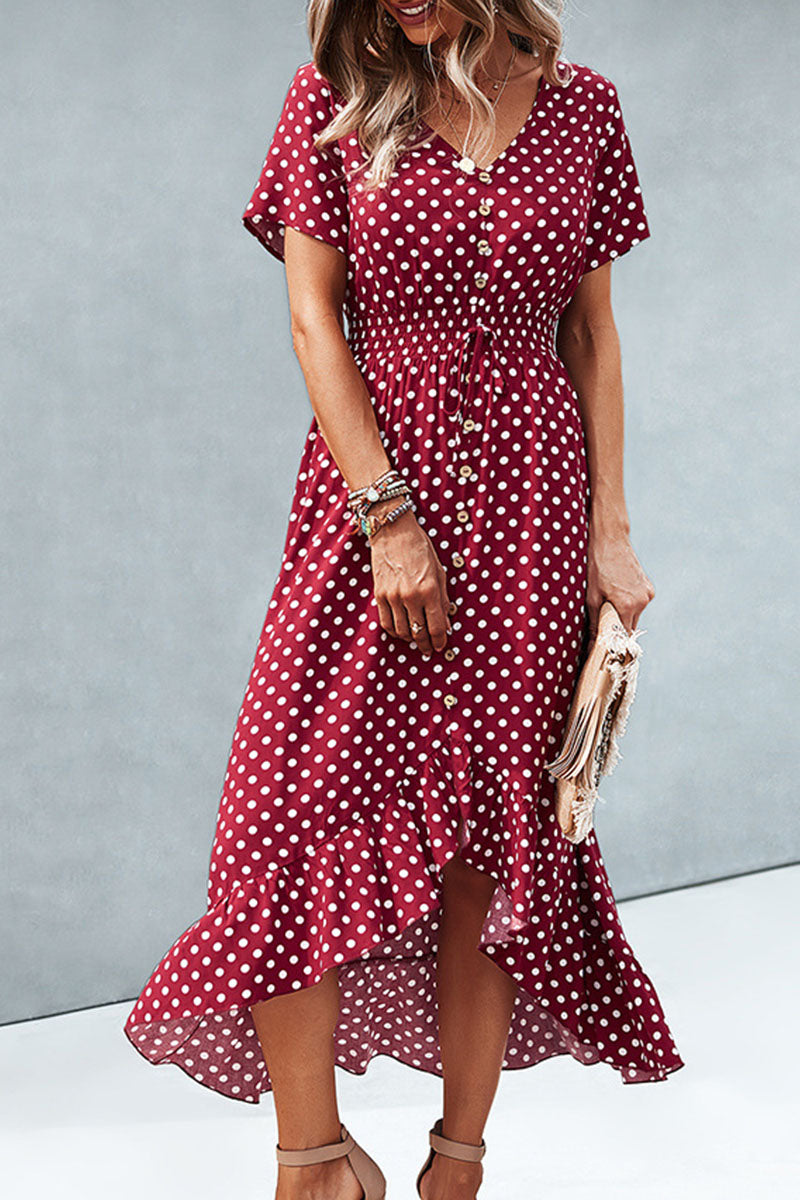 Julia | Women's Polka Dot Summer Dress | Maxi