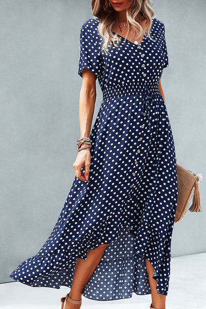 Julia | Women's Polka Dot Summer Dress | Maxi