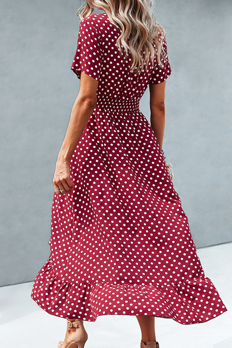 Julia| Women's Polka Dot Summer Dress | Maxi