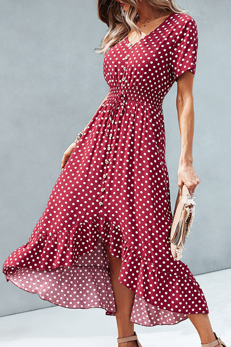 Julia | Women's Polka Dot Summer Dress | Maxi