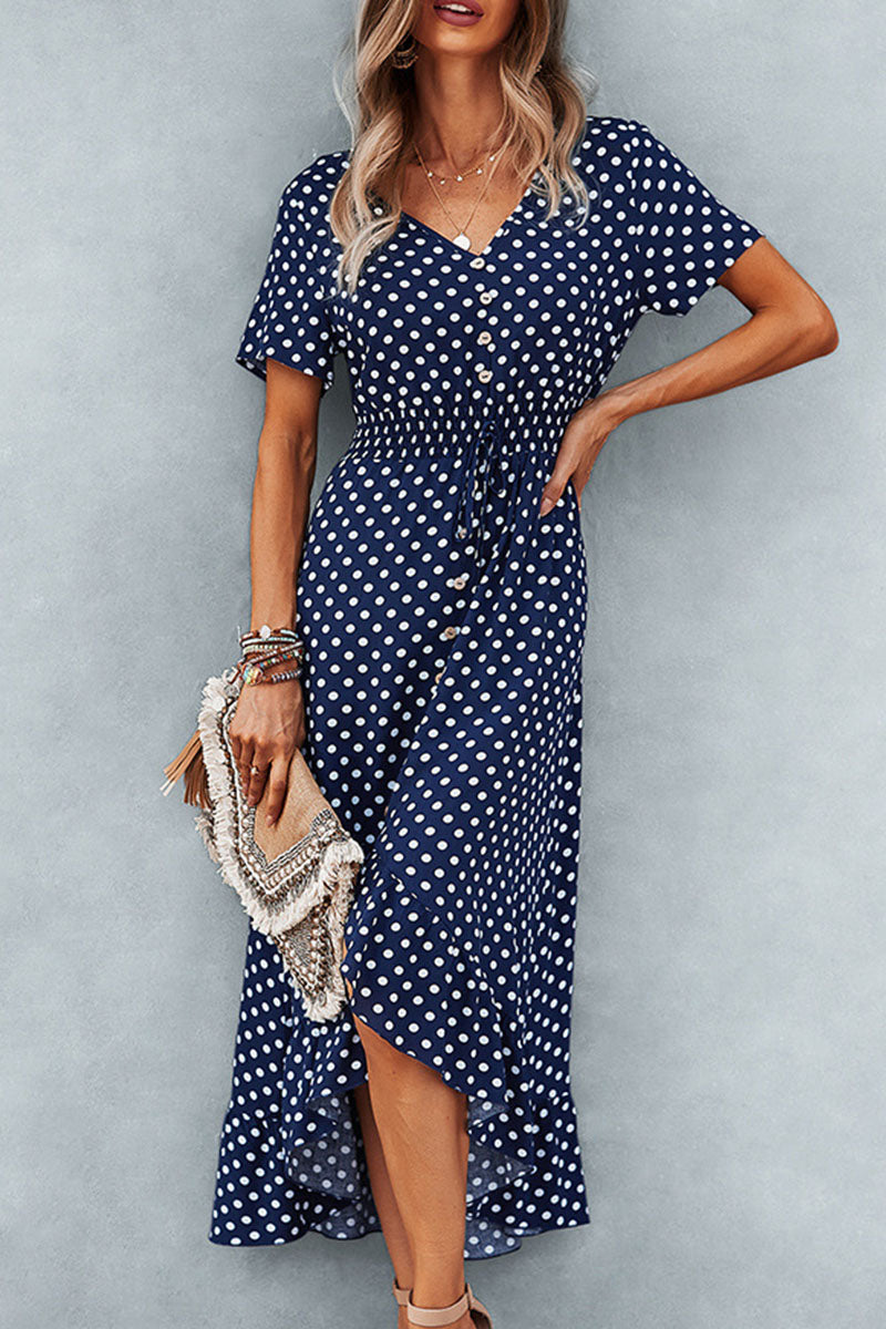 Julia | Women's Polka Dot Summer Dress | Maxi