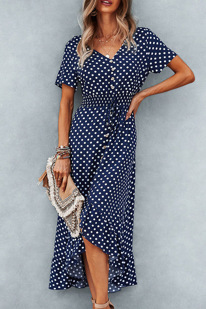 Julia | Women's Polka Dot Summer Dress | Maxi