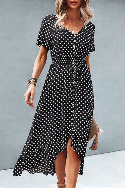 Julia | Women's Polka Dot Summer Dress | Maxi