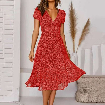 Emma | Women's Polka Dot Summer Dress | Midi