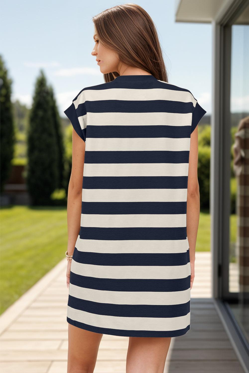 Emma | Women's Casual Striped Summer Dress | Mini