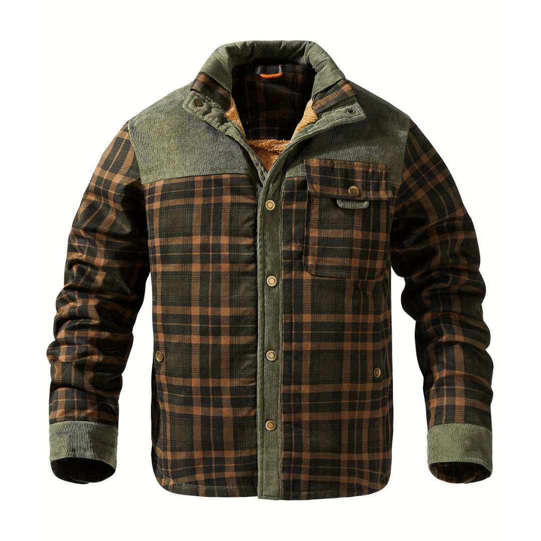 Seamus | Men's Timeless Plaid Insulated Coat | Cozy, Chic, Adaptable