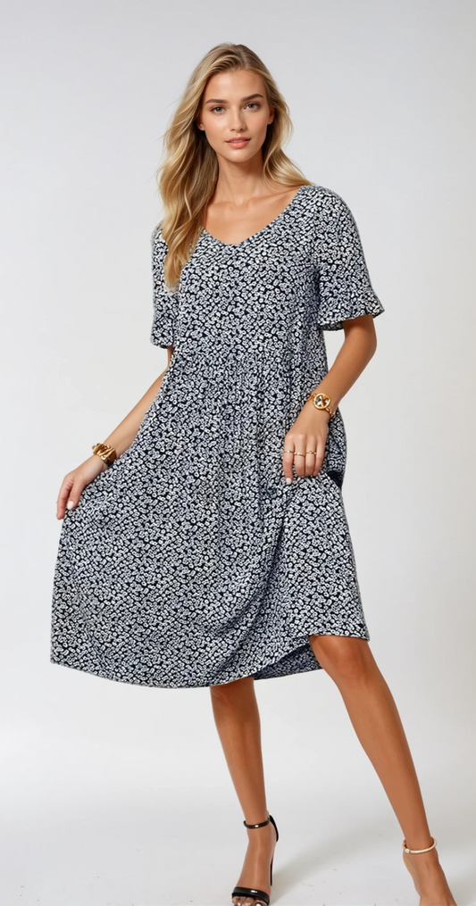 Jane | Women's Polka Dot Summer Dress | Midi