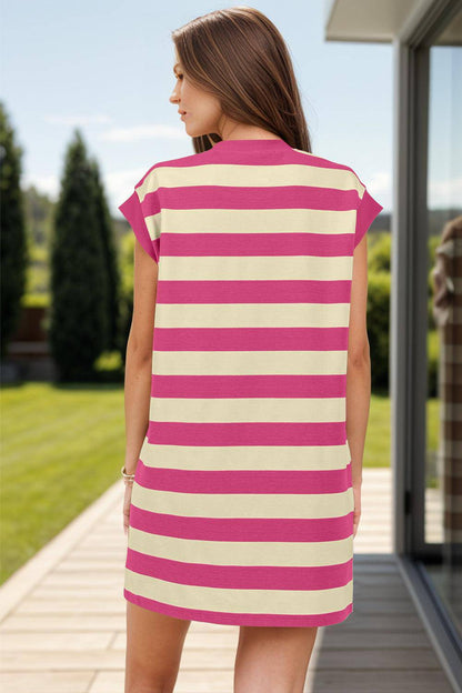 Emma | Women's Casual Striped Summer Dress | Mini