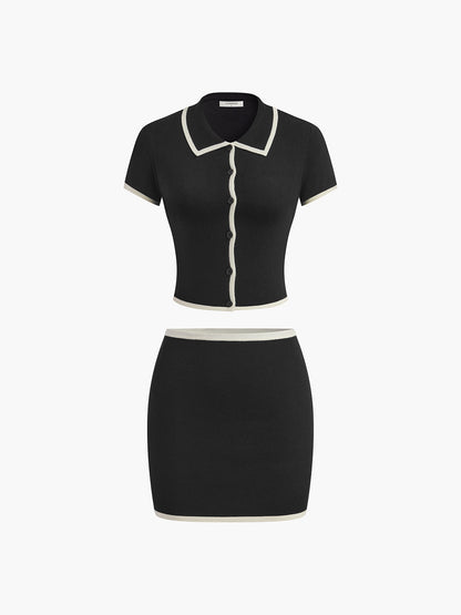 Ava | Women's Knitted Co Ord Set | Two Piece