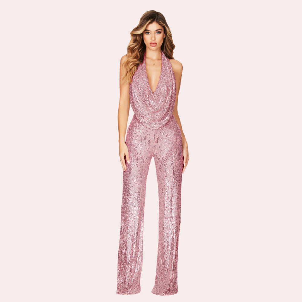 Rose | Women's Sequin Jumpsuit | Party Wear