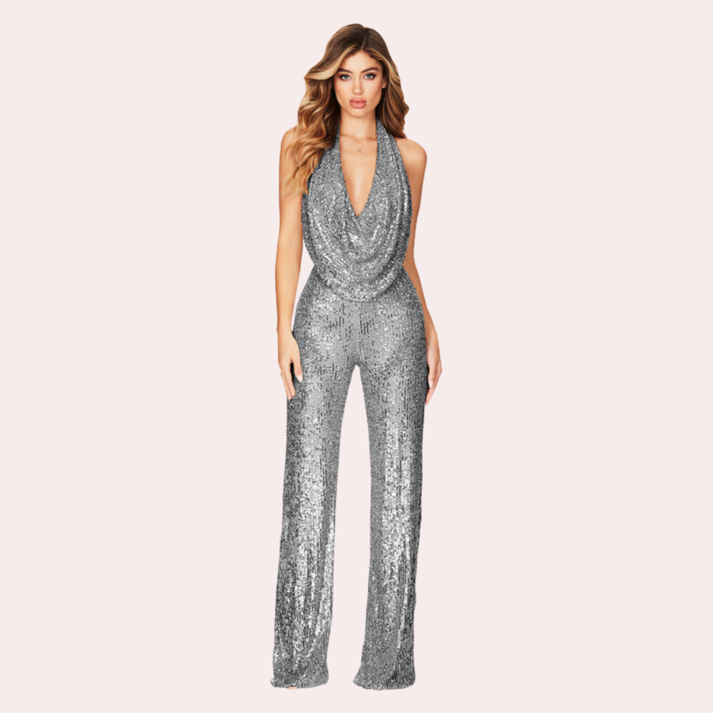 Rose | Women's Sequin Jumpsuit | Party Wear