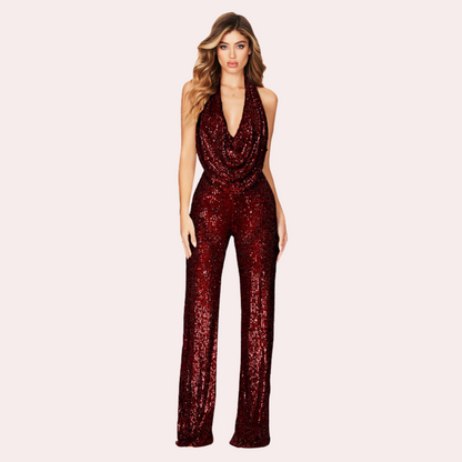 Rose | Women's Sequin Jumpsuit | Party Wear