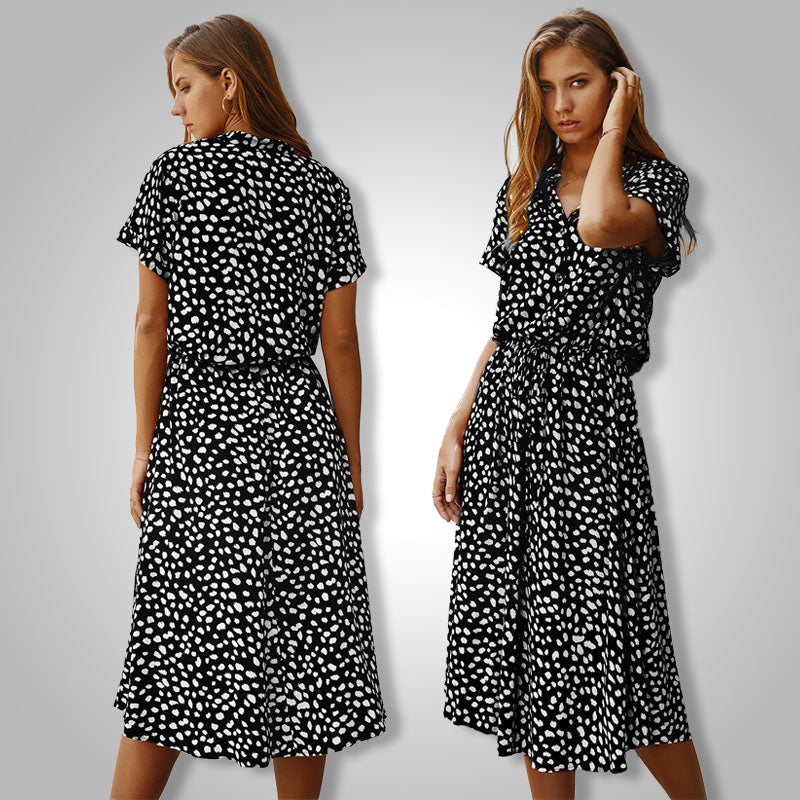 Savannah | Women's Polka Dot Summer Dress | Midi