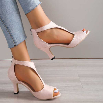 Liana – Elegant Comfort Sandals with Heel