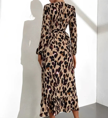 Sophia | Women's Leopard Print Party Dress | Maxi