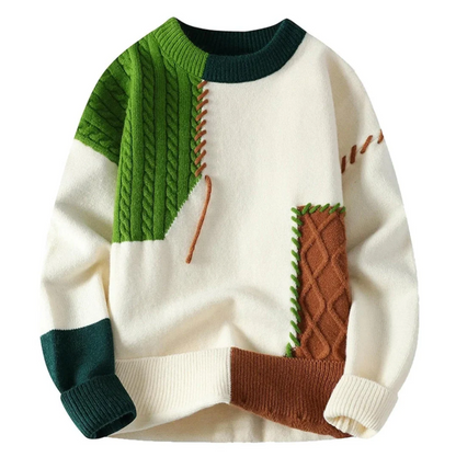 Lumi – Ultra-Soft Patchwork Sweater