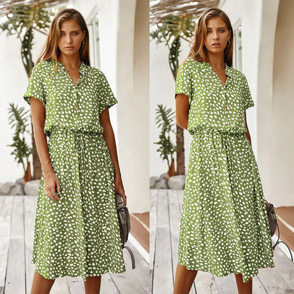 Savannah | Women's Polka Dot Summer Dress | Midi