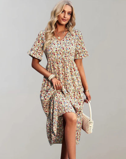 Chloe | Women's Floral Summer Dress | Midi