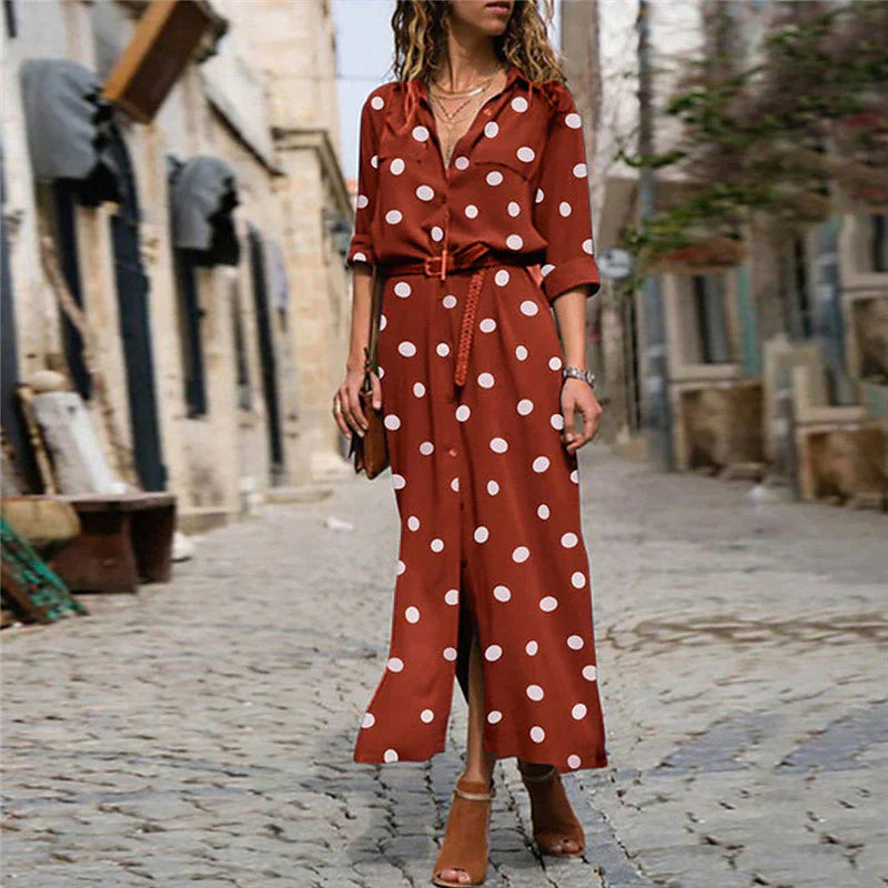 Sophie | Women's Polka Dot Summer Dress | Maxi