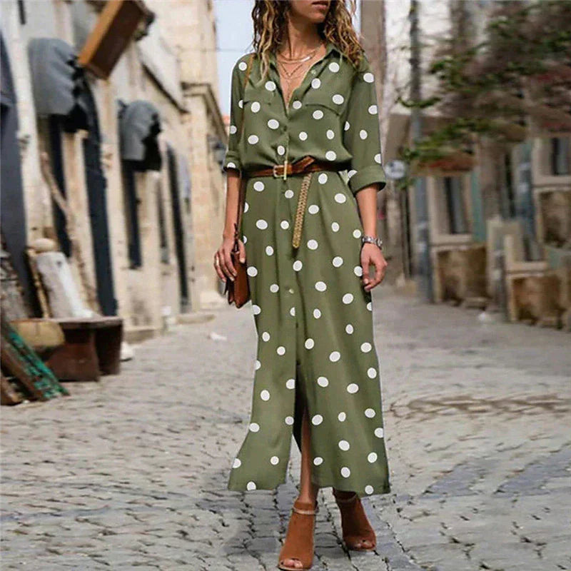 Sophie | Women's Polka Dot Summer Dress | Maxi